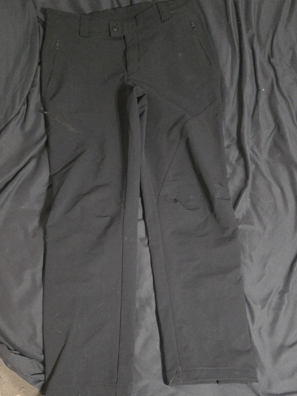 Womens Eastern Mountain Sports Pants Black With Zippered Pockets